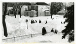 Snow-Filled Streets Outside St. Michael's Church, March 1966