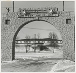 The North Dakota State Fair Grounds gateway in Grand Forks in March 1966