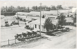 Livestock buildings at the North Dakota State Fair Grounds in Grand Forks, circa 1925