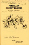 Selections from American Poetry League Bulletin, Fall 1973