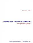 Convocation Program by University of North Dakota