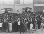 The Crowd Gathers Outside the Fieldhouse by University of North Dakota