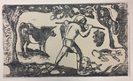 Reproduction of Le porteur de feï (Tahitian Carrying Bananas) by (After) Paul Gauguin