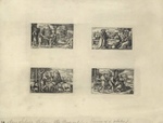 Facsimile Reproduction of The Prodigal Son (Series of 4 Plates) by (After) Hans Sebald Beham