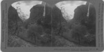 Stereoscope Slide, Lauterbrunnen Valley and the Lovely Fall of the Staubbach, Switzerland. by B.L. Singley