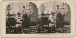 Stereoscope Slide, Third Call. Mother Wants To Know If He Is Coming. by Artist Unknown