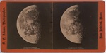 Stereoscope Slide, The Moon near the last quarter by L.M. Rutherford