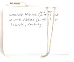 "A-L" Index Card of Artist Descriptions by James Smith Pierce