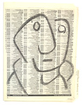 "Phone Book Drawings x 2003" Folder of 16 Works on Paper by James Smith Pierce