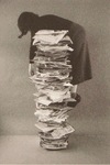 Self Portrait with Files by Kim Abeles