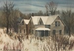 Untitled (Snowy House, Side View) by Helge Ellis Ederstrom