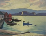 Boats at Harbor, Gloucester by Paul E. Barr