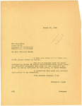 Letter from Governor Langer California Governor James Rolph, Jr. Regarding Sales Tax on Incoming Interstate Shipments, March 22, 1934