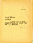 Letter from Governor Langer to Daniel McNamara Jr. of Home Owners' Loan Corporation, January 9, 1934