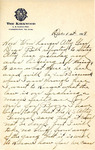 Letter from Gowin to Langer regarding legality or Searching a Man's Suitcase, 1917