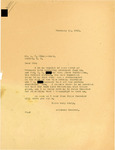 Letter from Attorney General Langer to L. F. Hinegardner Regarding Acquisition of Legal Transcript, February 14, 1919