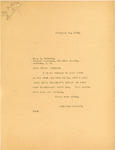 Letter From Langer to Grimson Regarding Langer's Waiting for Kneeshaw's Reponse, 1919