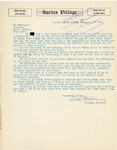Letter From Sarles, ND Village Marshal Phillebaum to Langer regarding Hiram Stepp Flight Risk, 1919
