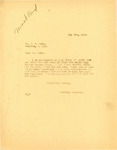 Letter From Attorney General Langer Replying to F. H. Lohr Regarding the Night Kersey Gowin Was Killed, Situation in Minot, May 3, 1918