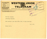 Telegram from Gowin to Langer Regarding a 