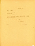 Letter from Langer to Gowan regarding Gowin's Telegram, 1917