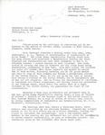 Letter from Curt Benedict to William Langer Regarding the Internment of Richard Auras, February 26, 1946