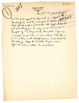 Letter from Owen to Langer Regarding Alcohol and Prostitution in Minot, 1919