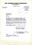 Letter from J. Michael Moore to Senator Langer Conveying Eva Sandberger's Anxiousness to Learn the Fate of Her Husband, Martin Sandberger, December 13, 1950