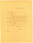 Letter from Langer's Secretary W. E. to Gowin Regarding a Letter from James Hough Coal Company, 1917
