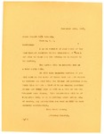 Letter from Langer to James Hough Coal Company regarding any information Langer can get about Alcohol in Noonan, 1917