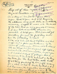 Letter from Henry G. Owen Recounting Alchohol Sales in Minot, 1919