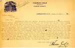 Letter from Foster County Sheriff Theron Cole to Attorney General Langer Raising Concern over State's Attorney's Handling of a Case Involving a Poor Girl, 1917