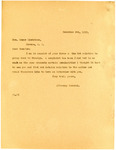 Letter from William Langer to Oscar Lindstrom, December 5, 1917.