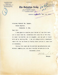 Letter from Salvation Army Ensign Marshall to William Langer Regarding the Oscar Lindstrom Case, December 13, 1917.