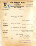 Letter from Salvation Army Lieutenant-Colonel Marcussen to Attorney General Langer Regarding Oscar Lindstrom, December 13, 1917