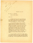 Letter from Assistant Attorney General Cox to Beach Police Magistrate Thor G. Plomasen in Response to Plomason's Letter of December 18, 1919 to William Langer Regarding Ole Skrukrud, December 22, 1919.