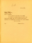 Letter from Attornry General Langer to Pembina County Sheriff C. Atkinson Regarding Enforcement of Liquor Laws, 1917