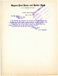 Letter from Haynes Poll Room Owner F. H. Huggins to Attorney General Langer Regarding What Malt Beverages May Be Sold, 1917