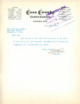 Letter from Cass County Sheriff Andrew M. Ross to Attorney General Langer Regarding Sales of Malt and W. B. Right Cut Tobacco, July 18, 1917
