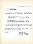 Letter from Sheriff H. E. Collicott to Attorney General Langer Regarding Sales of Malt and Tobacco, 1917