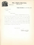 Letter from Foster County Sheriff Theron Cole to Attorney General Langer Regarding Sales of Malt and Tobacco, 1917