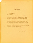 Letter from Attorney General Langer to W. C. Heath Requesting Samples of W-B Tobacco, 1917