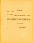 Letter from Attorney General Langer to Food Commissioner E. F. Ladd Asking for Names of Manufacturers of Beverages Ladd Has Analyzed and Listed for Langer, 1917