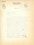 Letter from John Moses to William Langer regarding the Carl Maier Case, March 10, 1919