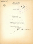 Letter from John Moses to Attorney General William Langer Regarding the Carl Maier Case, February 26, 1919