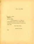Letter from William Langer to S.A. Smith, February 25, 1919.