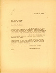 Letter from Attorney General Langer to Lewis Easton Regarding Tax on Movie Theaters, August 23, 1919