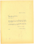 Letter from Langer regarding a Pool Hall in Tower City, 1920