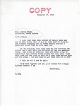 Letter from Senator Langer to Martin Cross Regarding the Garrison Dam, December 19, 1945