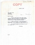 Letter from Senator Langer to Martin Cross Regarding the Establishment of a Claims Legislative Council, August 5, 1947